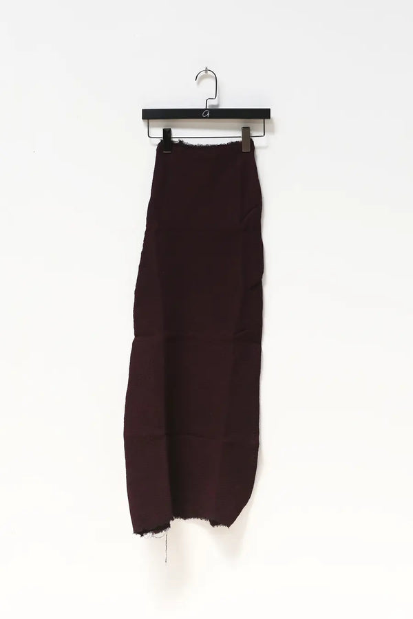 Marc Le Bihan Stretch Pleated Stretch Tube Dress or Skirt Collection MLB-25900-JIUHONG Burgundy Long Skirt 25900 25901